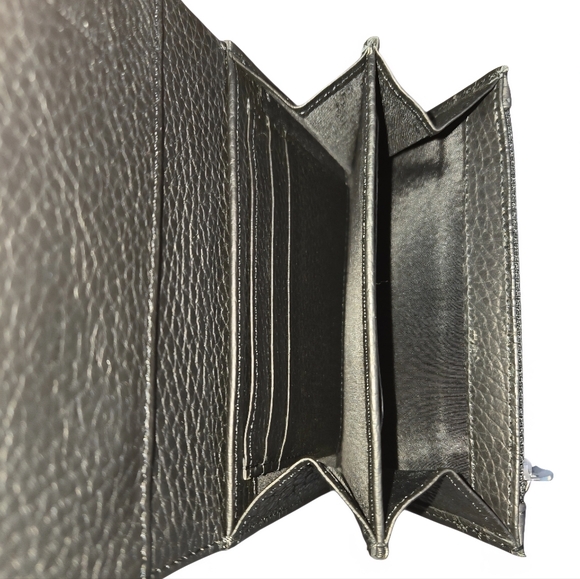 Valentina Black Leather Wallet - Picture 7 of 12